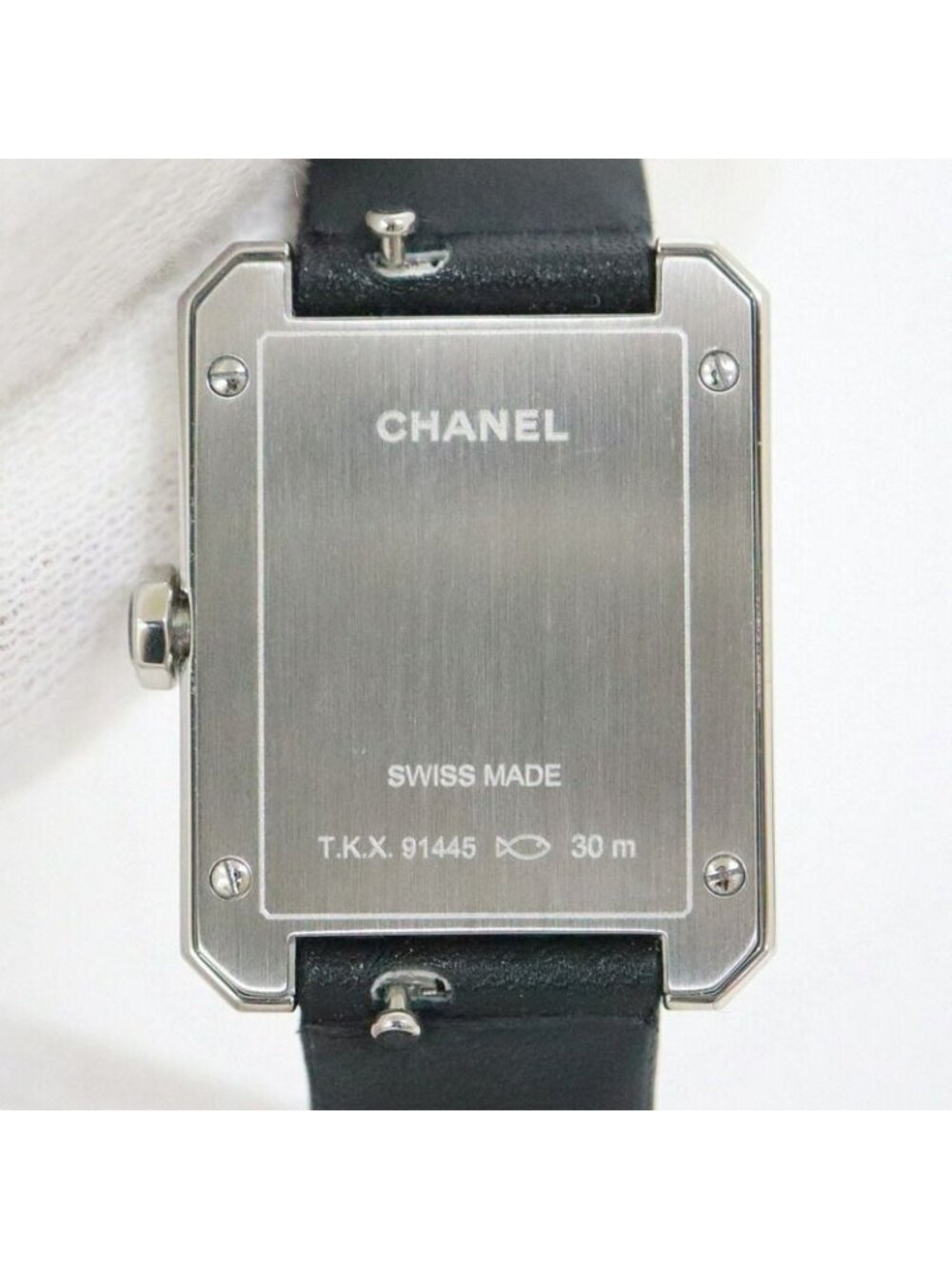Chanel Boyfriend Small Watch Silver Black - Picture 2 of 9